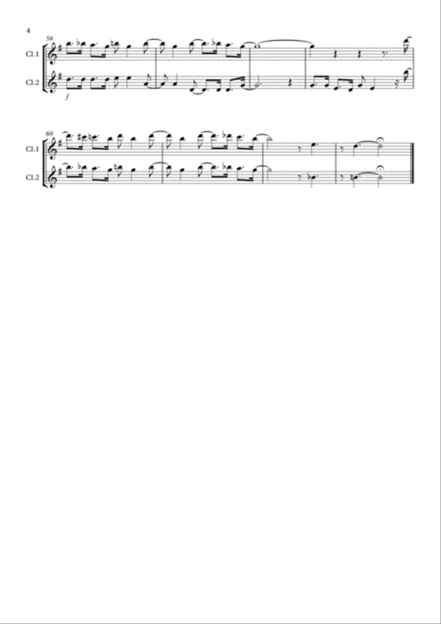 Chattanooga Choo Choo Woodwind Ensemble scores gallery preview page 4
