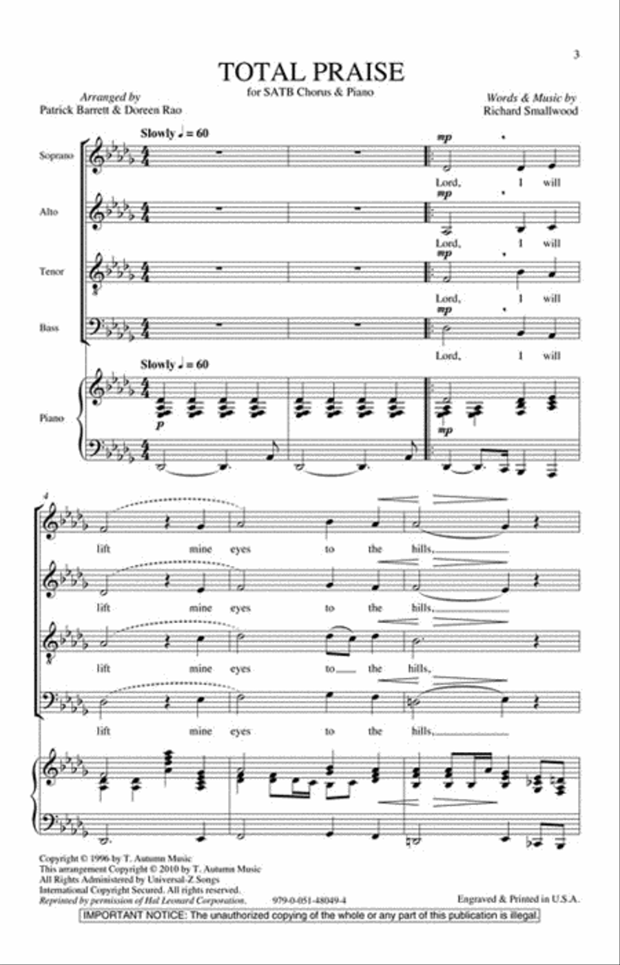 Total Praise 4-Part scores gallery preview page 2