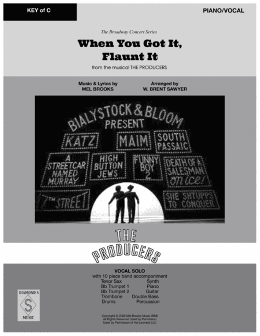 When You Got It, Flaunt It from THE PRODUCERS Voice scores gallery preview page 2