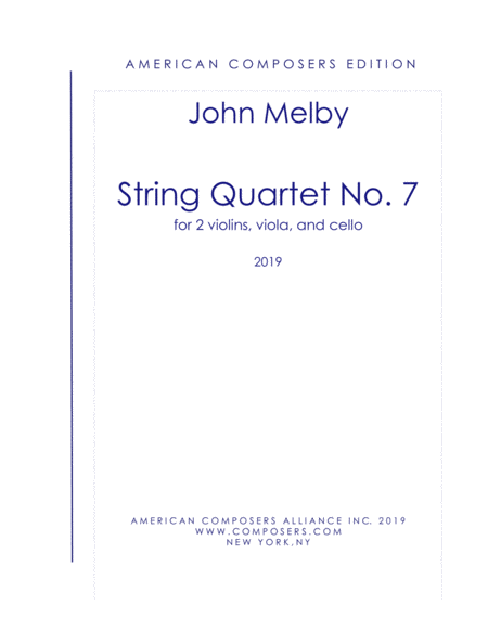 [Melby] String Quartet No. 7