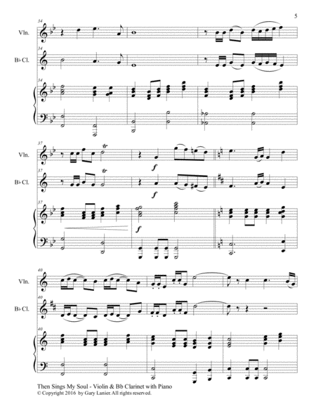 Trios for 3 GREAT HYMNS (Violin & Bb Clarinet with Piano and Parts) image number null