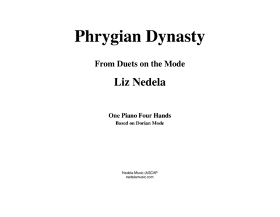 Duets on the Mode 3. Phrygian Dynasty Set of Parts scores gallery preview page 1