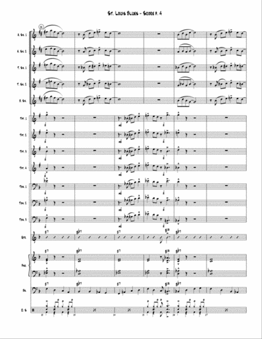St. Louis Blues Jazz Ensemble scores gallery preview page 5