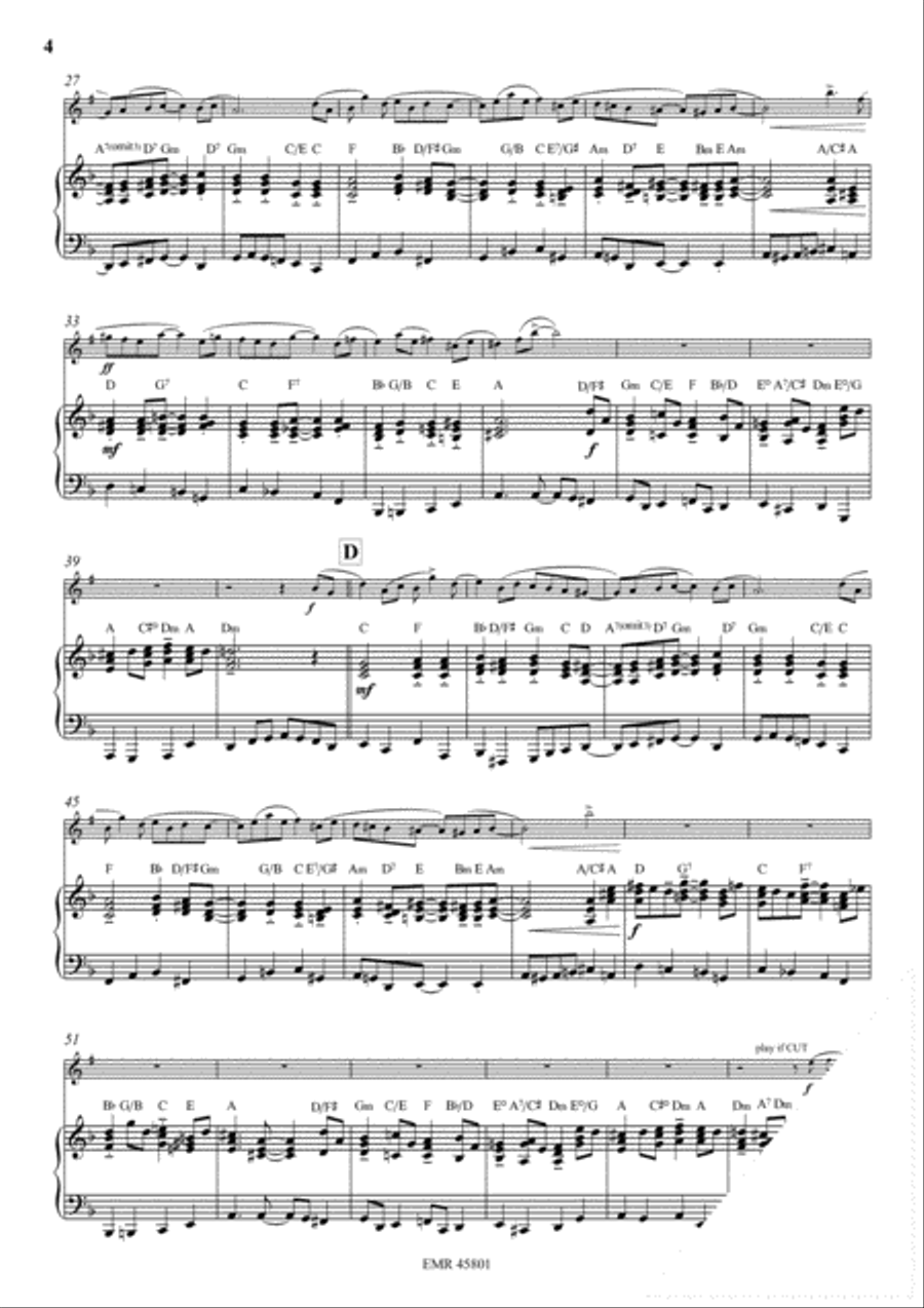 Bourree Tenor Saxophone scores gallery preview page 5