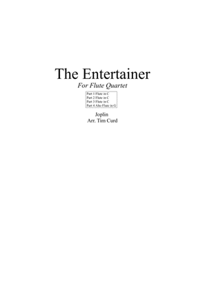 Book cover for The Entertainer. For Flute Quartet