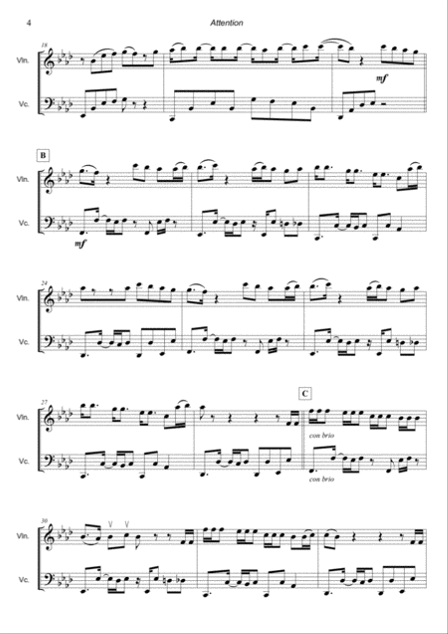 Attention String Duet scores gallery preview page 4