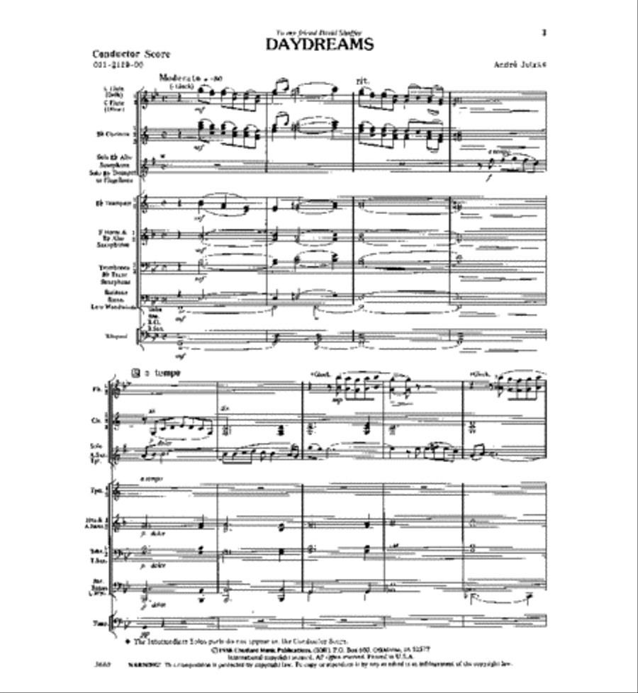 Daydreams Concert Band scores gallery preview page 2