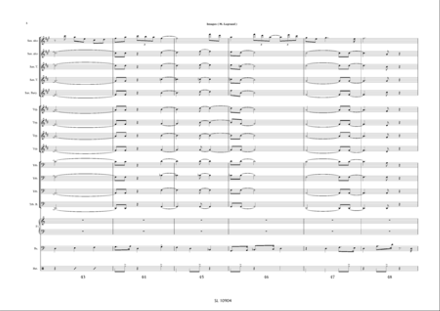 Images pour big band et sax alto solo / piano solo Jazz Ensemble scores gallery preview page 9