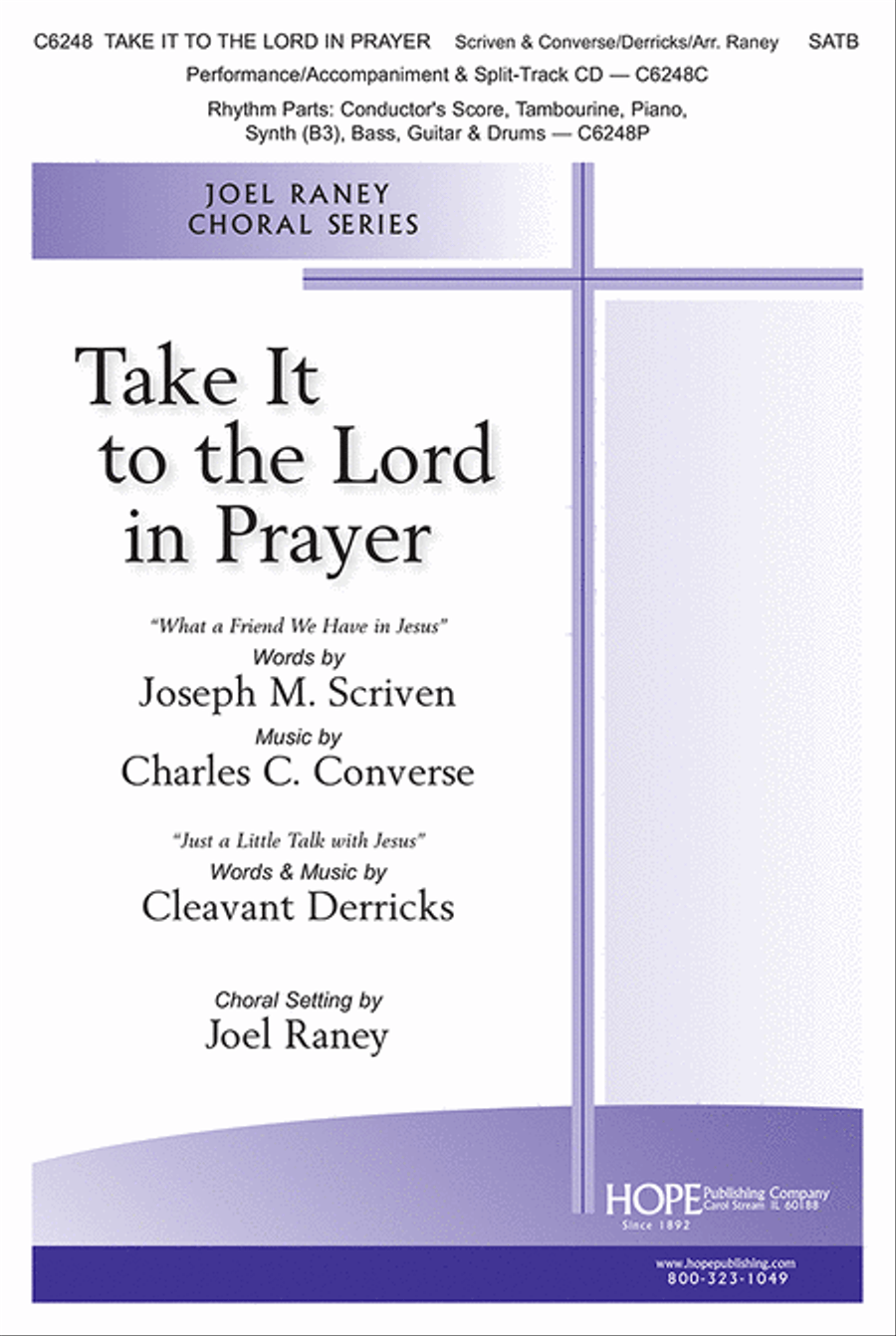 Take It to the Lord In Prayer 4-Part scores gallery preview page 1
