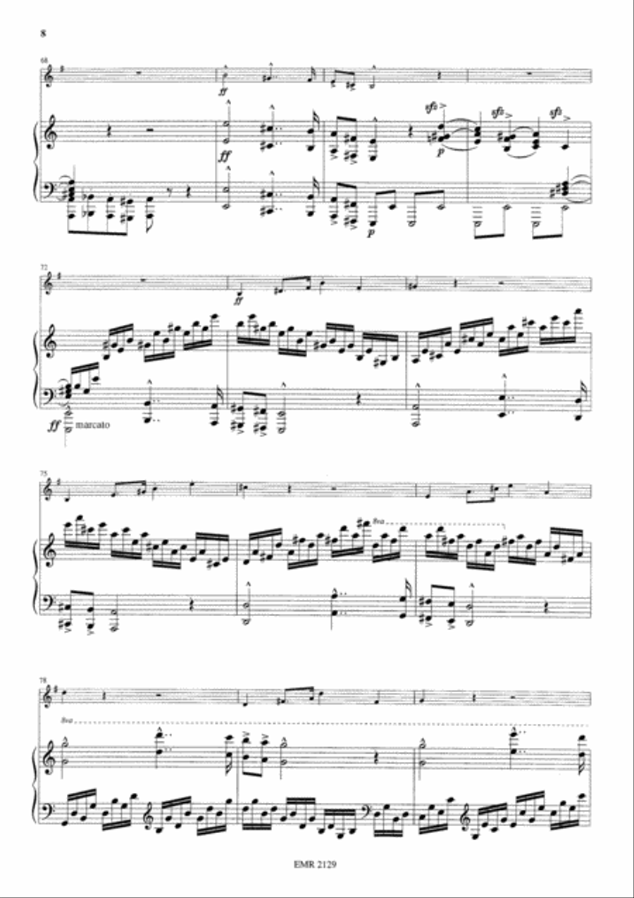 Sonate en la mineur Horn scores gallery preview page 9