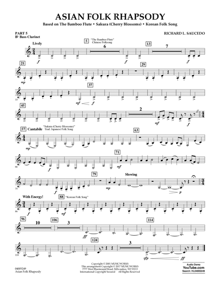 Asian Folk Rhapsody - Pt.5 - Bb Bass Clarinet