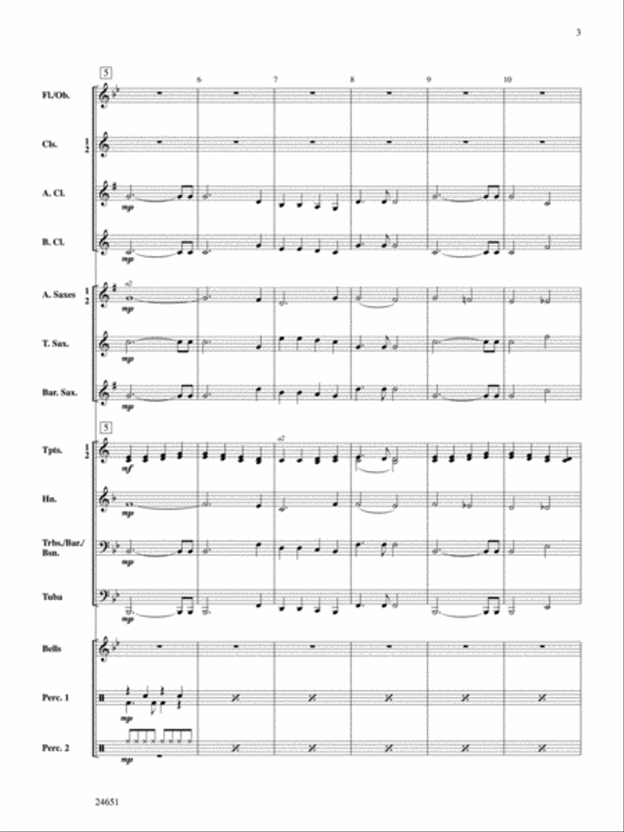 Joyful Rock Concert Band scores gallery preview page 3