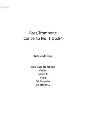 Book cover for Bass Trombone Concerto No. 1 Op. 84