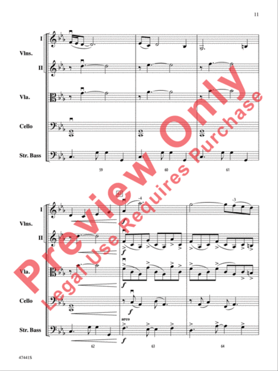 Milonga del Angel String Orchestra scores gallery preview page 12