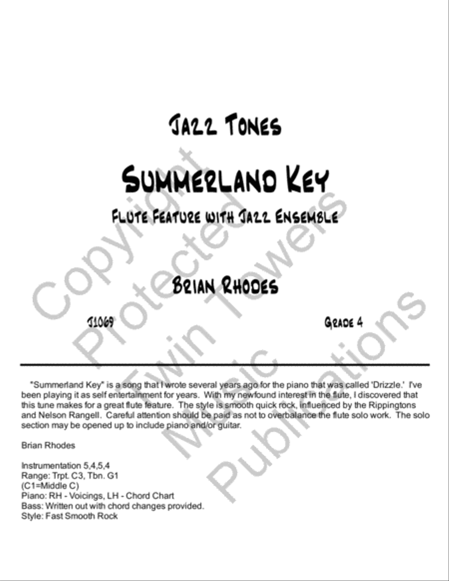 Summerland Key Summerland Key Jazz Ensemble scores gallery preview page 2