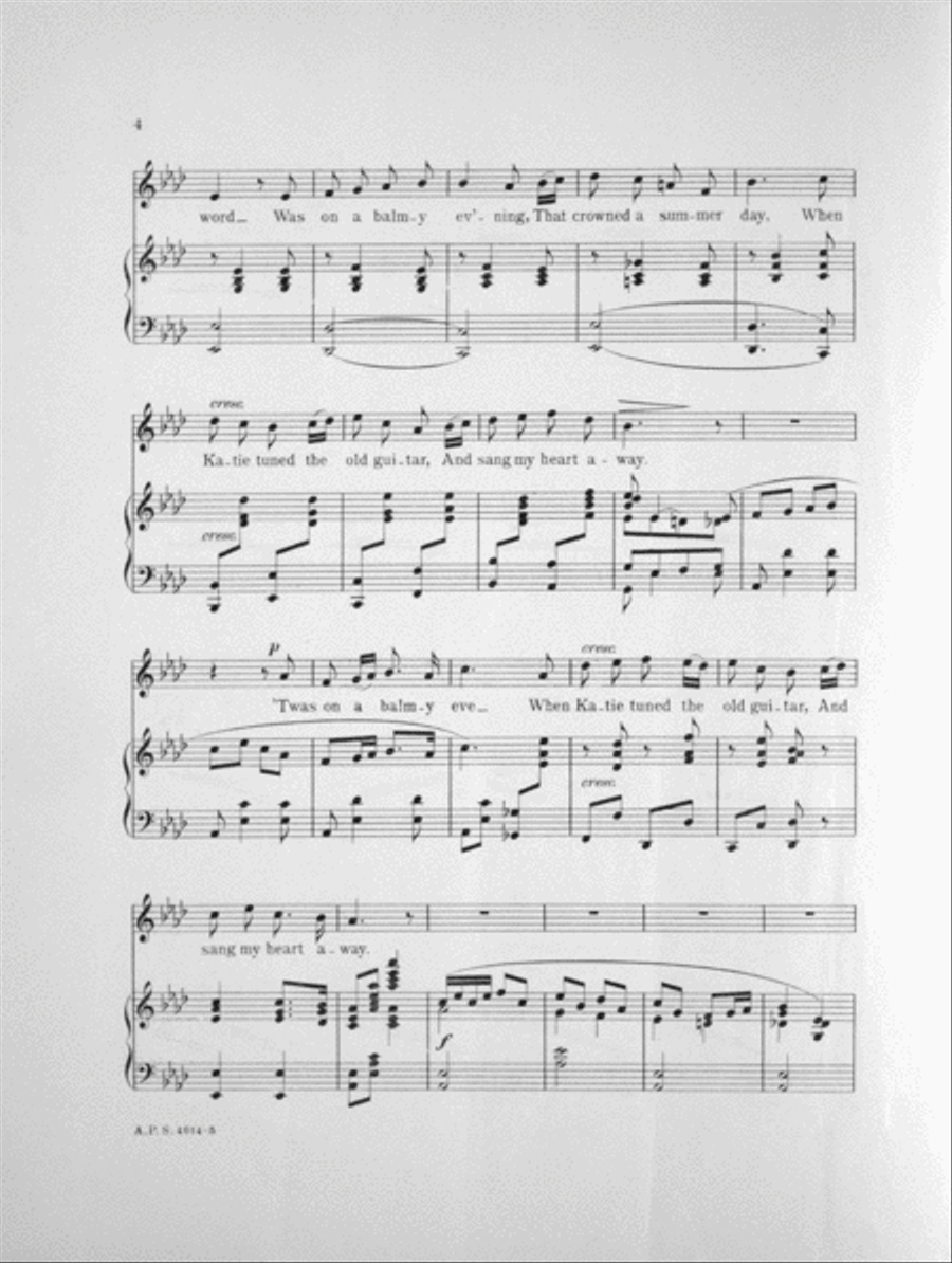 When Katie Tuned the Old Guitar Voice scores gallery preview page 4