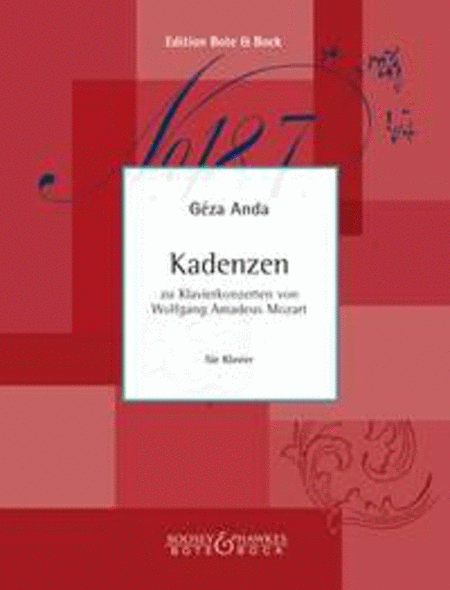 Cadenzas to W. A. Mozart
