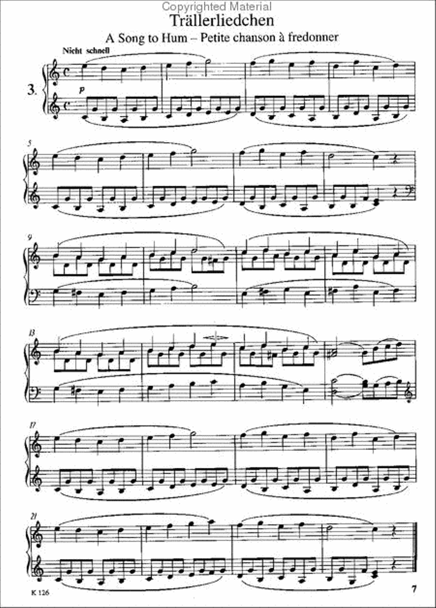 Album For The Young/Scenes From Childhood Piano Solo scores gallery preview page 3