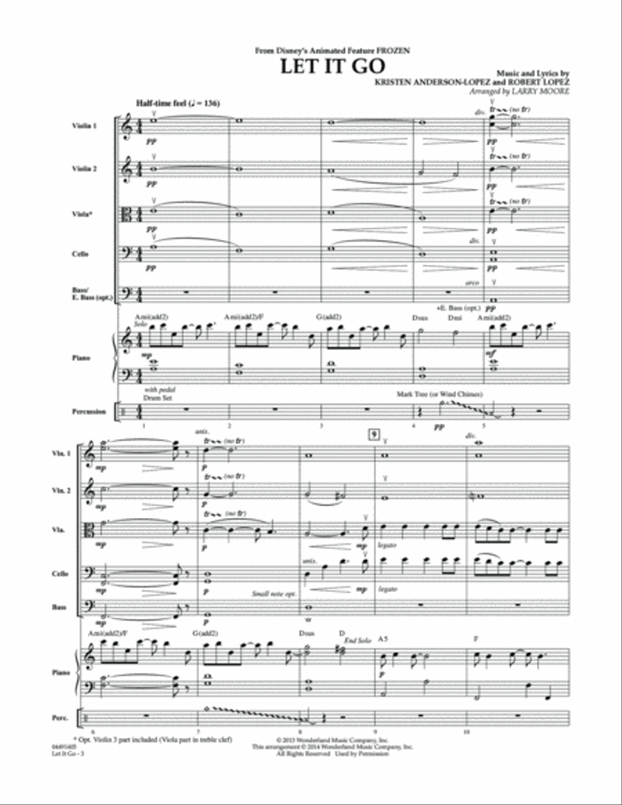 Let It Go - Conductor Score (Full Score)