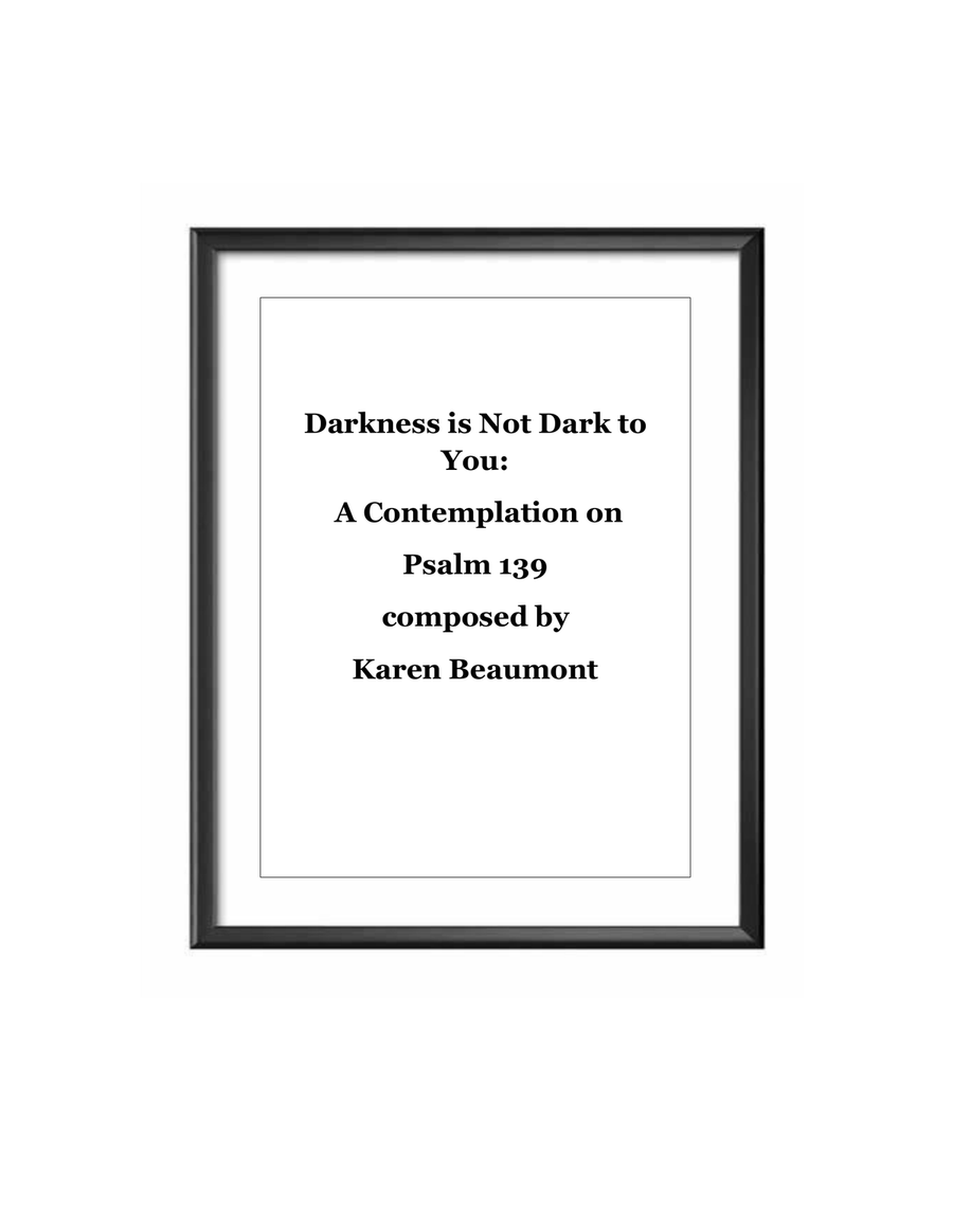 Darkness is Not Dark to You: a contemplation on Psalm 139 (manuals only) Organ Solo scores gallery preview page 1