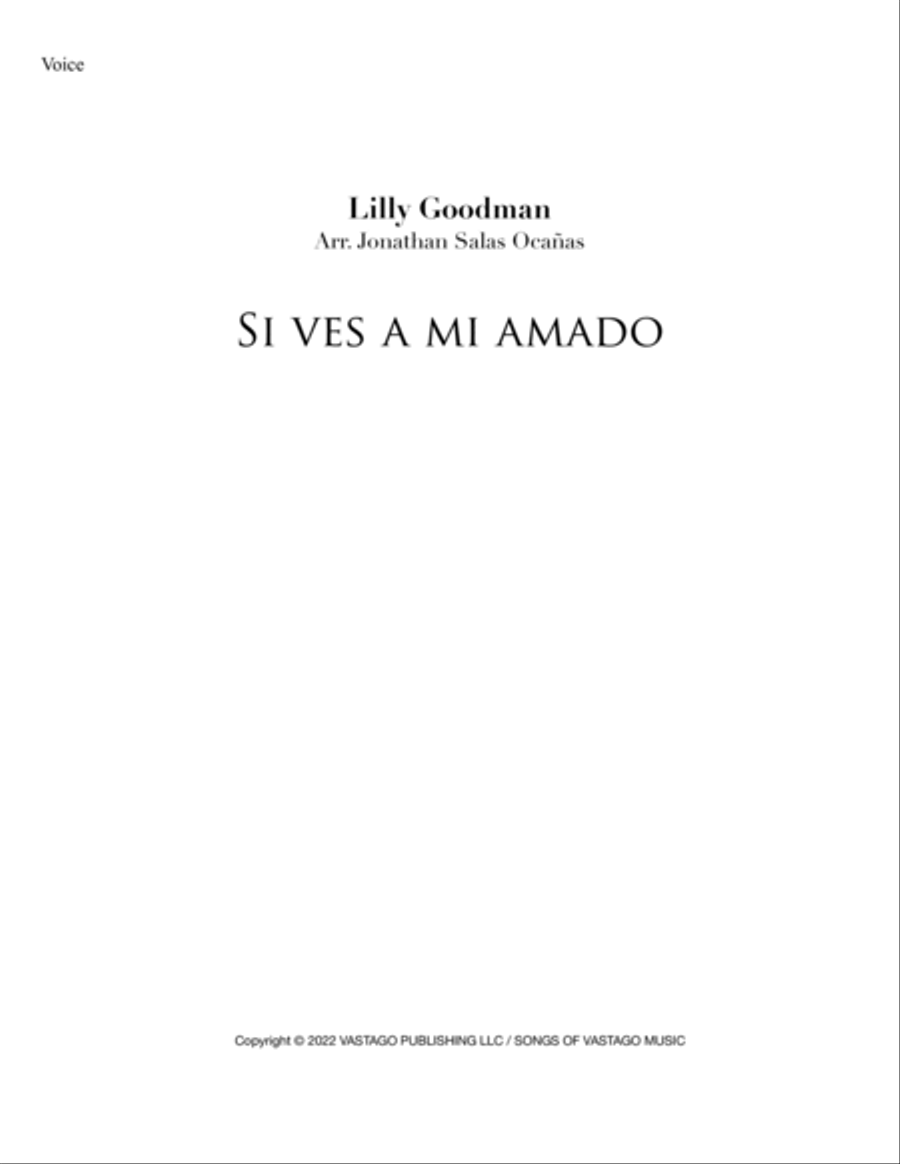 Si Ves A Mi Amado Voice scores gallery preview page 6