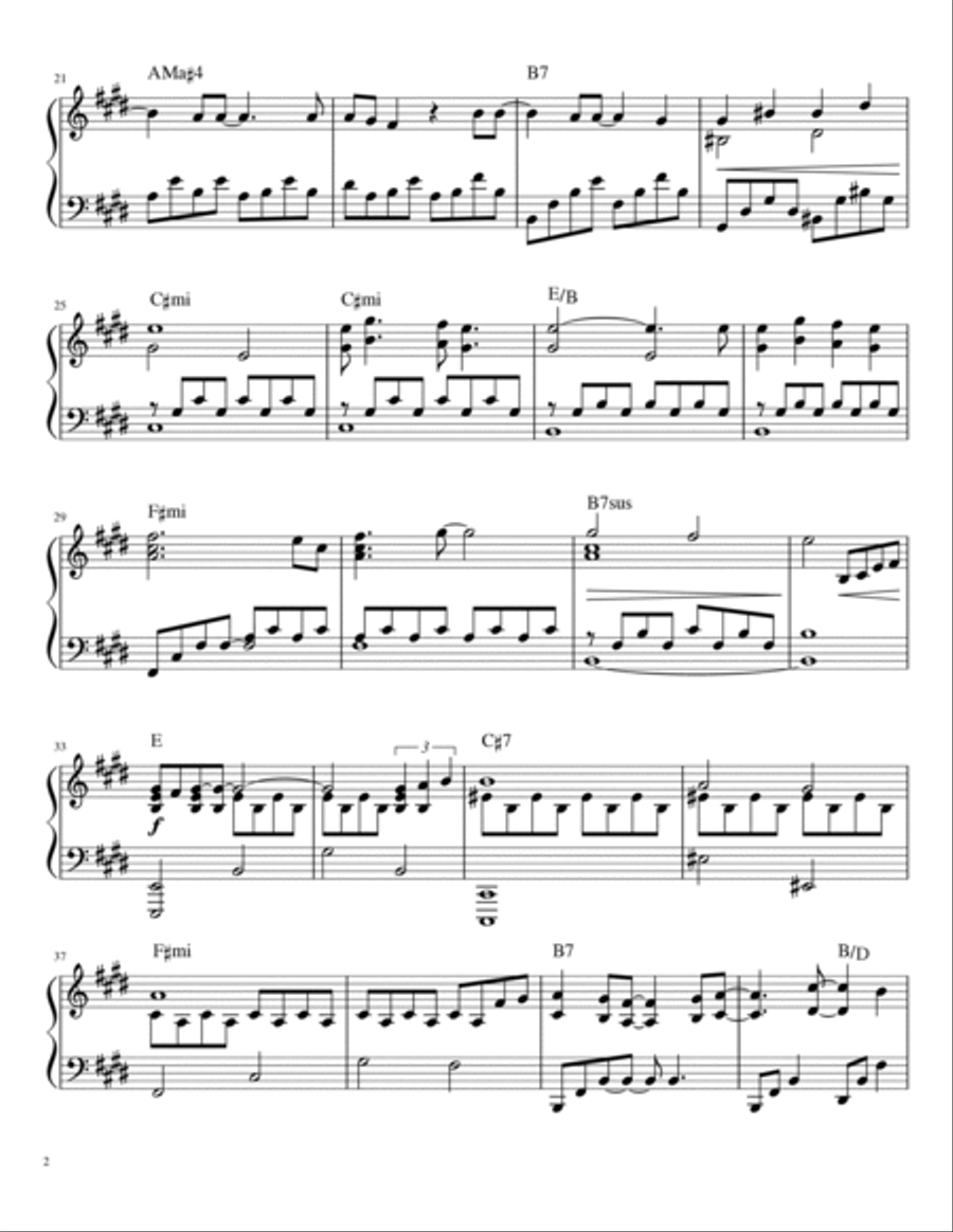 All I Ask Piano Solo scores gallery preview page 2