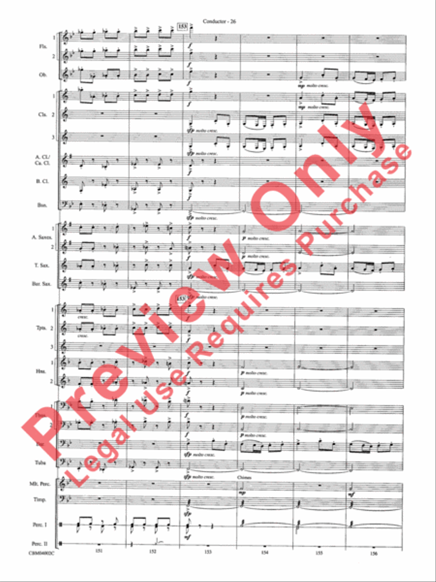 The Dam Busters Concert March Concert Band scores gallery preview page 29