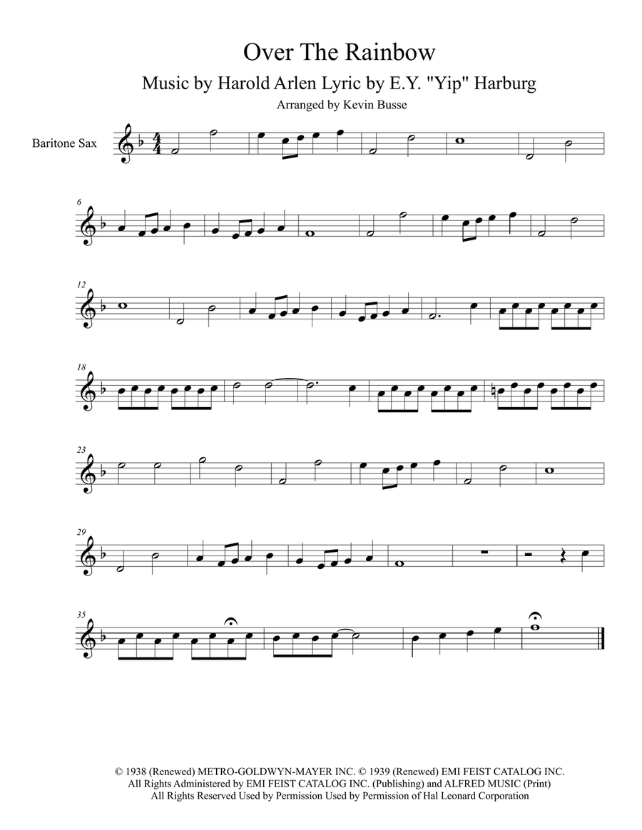 Over The Rainbow (from The Wizard Of Oz)