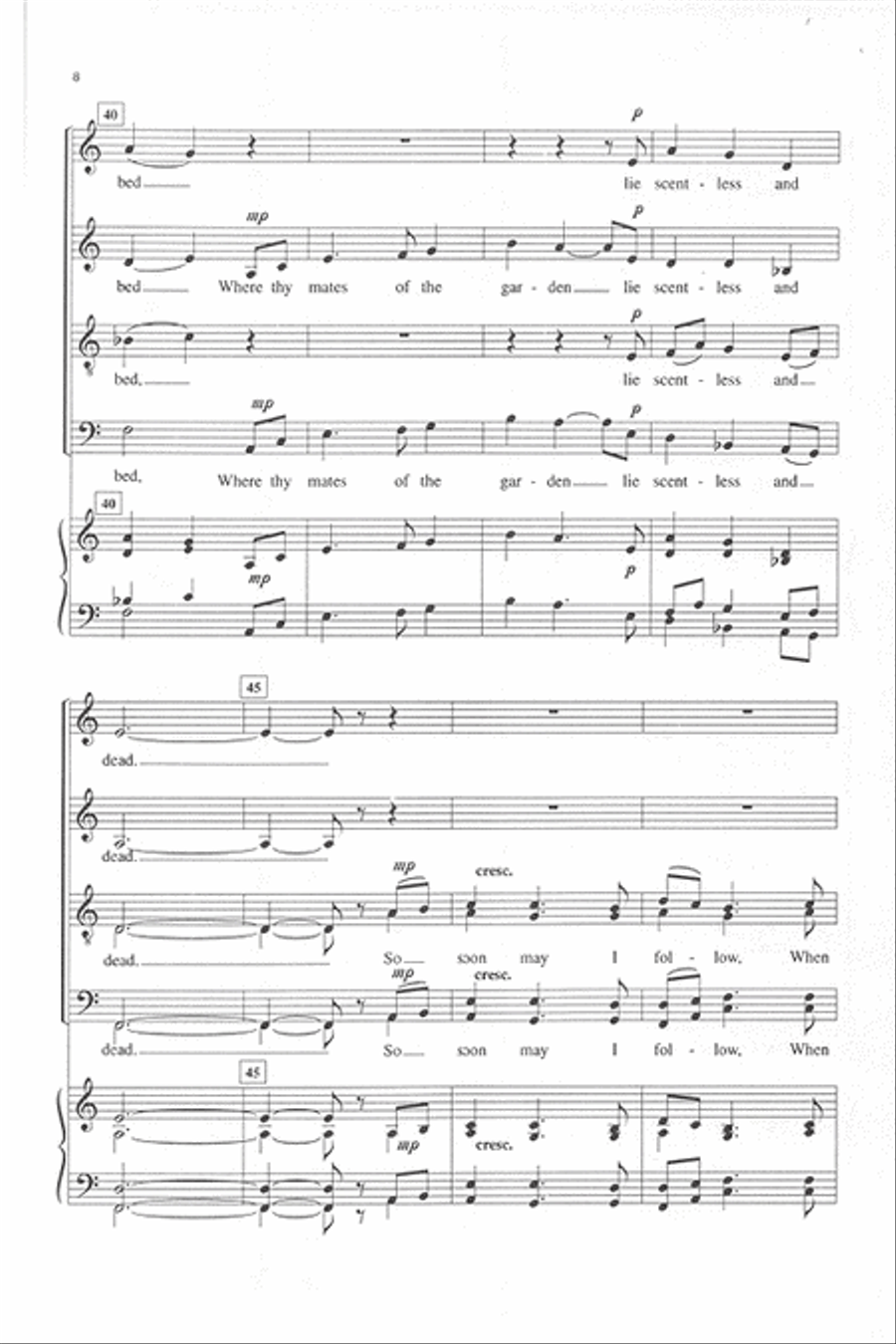 The Last Rose of Summer The Last Rose of Summer Divisi scores gallery preview page 7