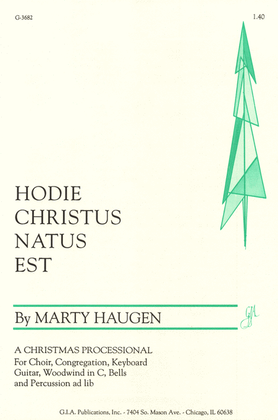 Book cover for Hodie, Christus natus est