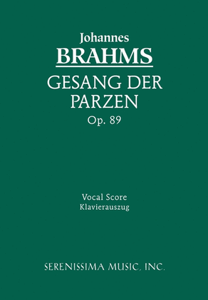 Book cover for Gesang der Parzen, Op.89