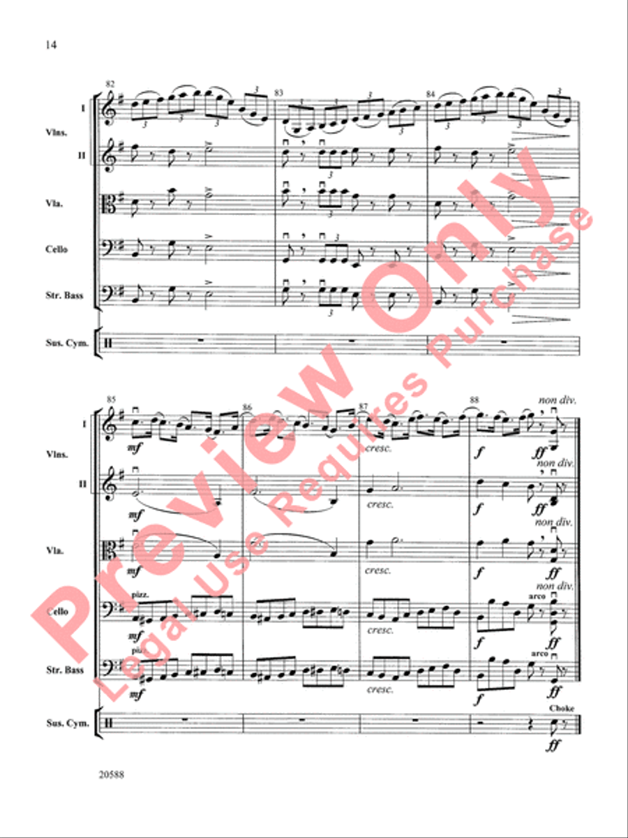 March of the Nutcracker String Orchestra scores gallery preview page 15