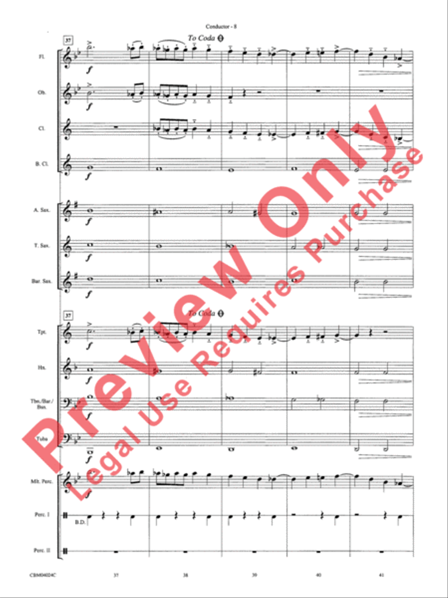 Rhapsody in Blue Rhapsody in Blue Concert Band scores gallery preview page 10