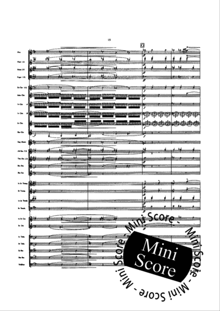 Symphonie pour Orchestre d'Harmonie Concert Band scores gallery preview page 21