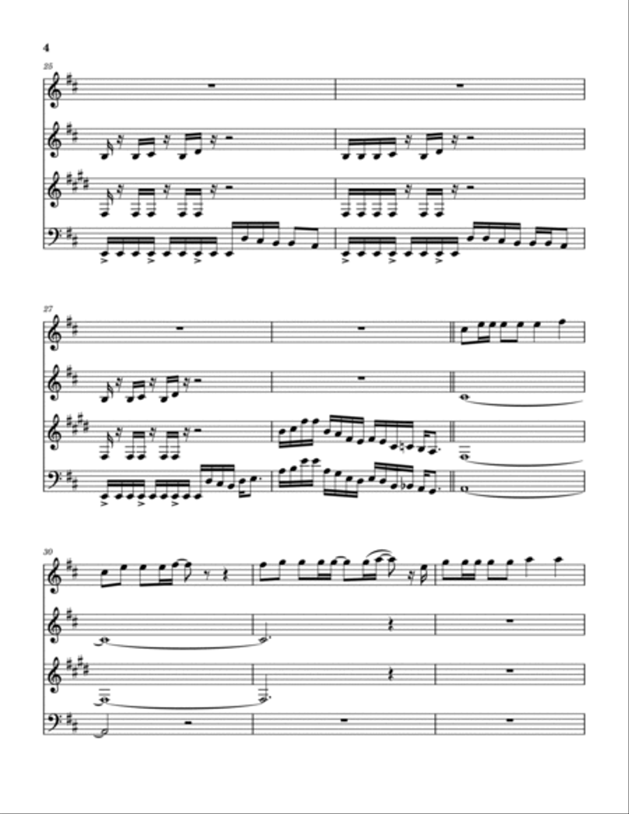 Funk 50 Woodwind Quartet scores gallery preview page 5