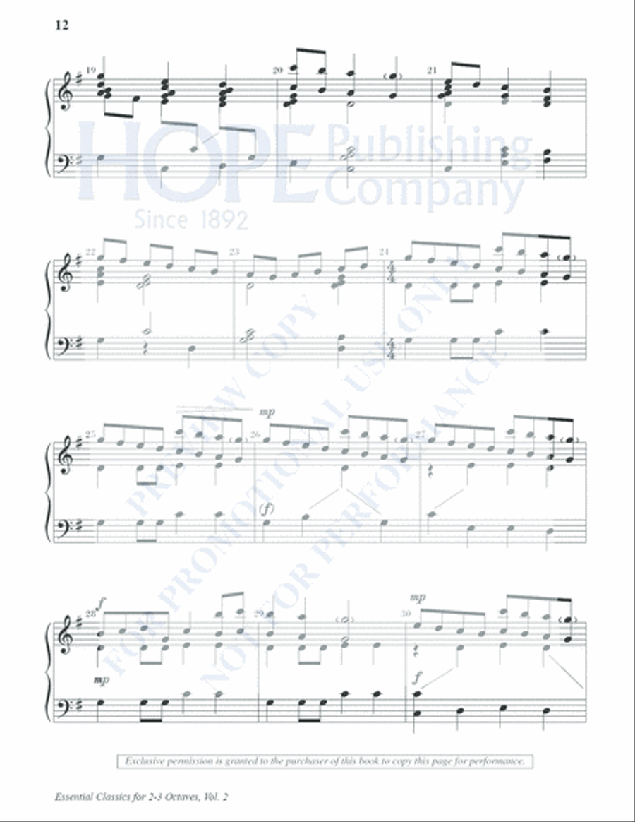 Essential Classics for 2-3 Octaves, Vol. 2 (Reproducible) Reproducible Packs scores gallery preview page 15