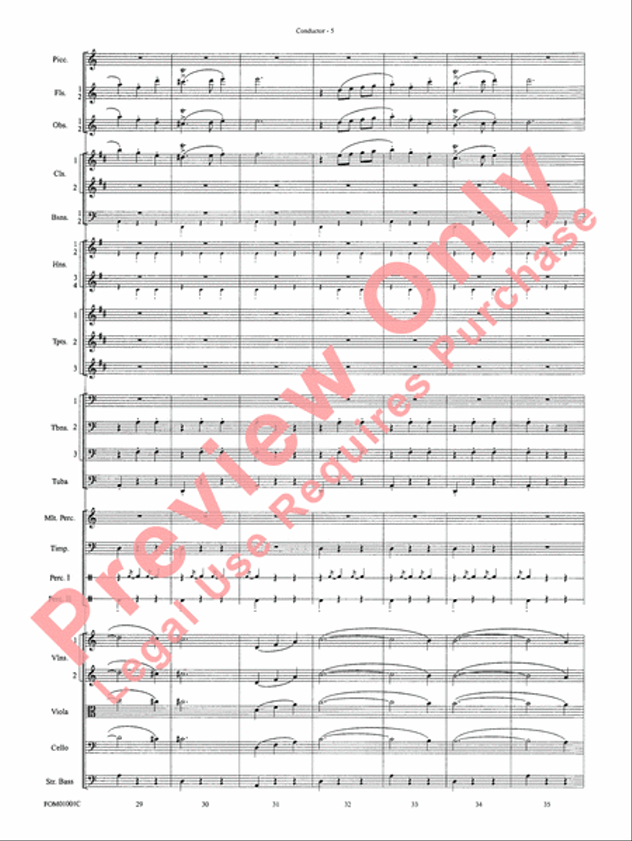 My Fair Lady (Medley) Full Orchestra scores gallery preview page 7