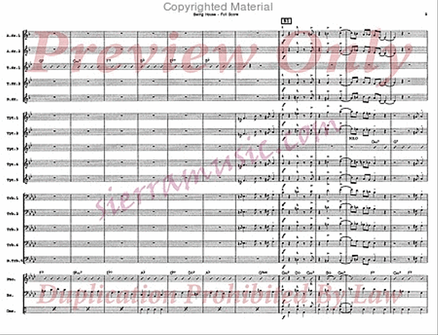 Swing House Swing House Jazz Ensemble scores gallery preview page 10
