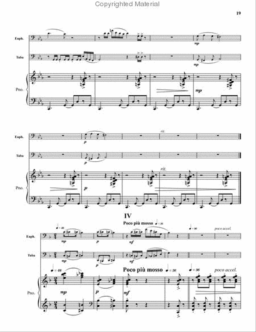Suite for Euphonium, and Tuba Brass Duet scores gallery preview page 6
