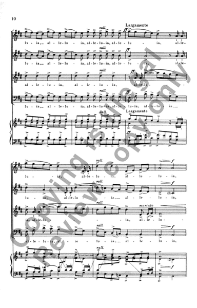 Alleluia by Randall Thompson Choir - Sheet Music