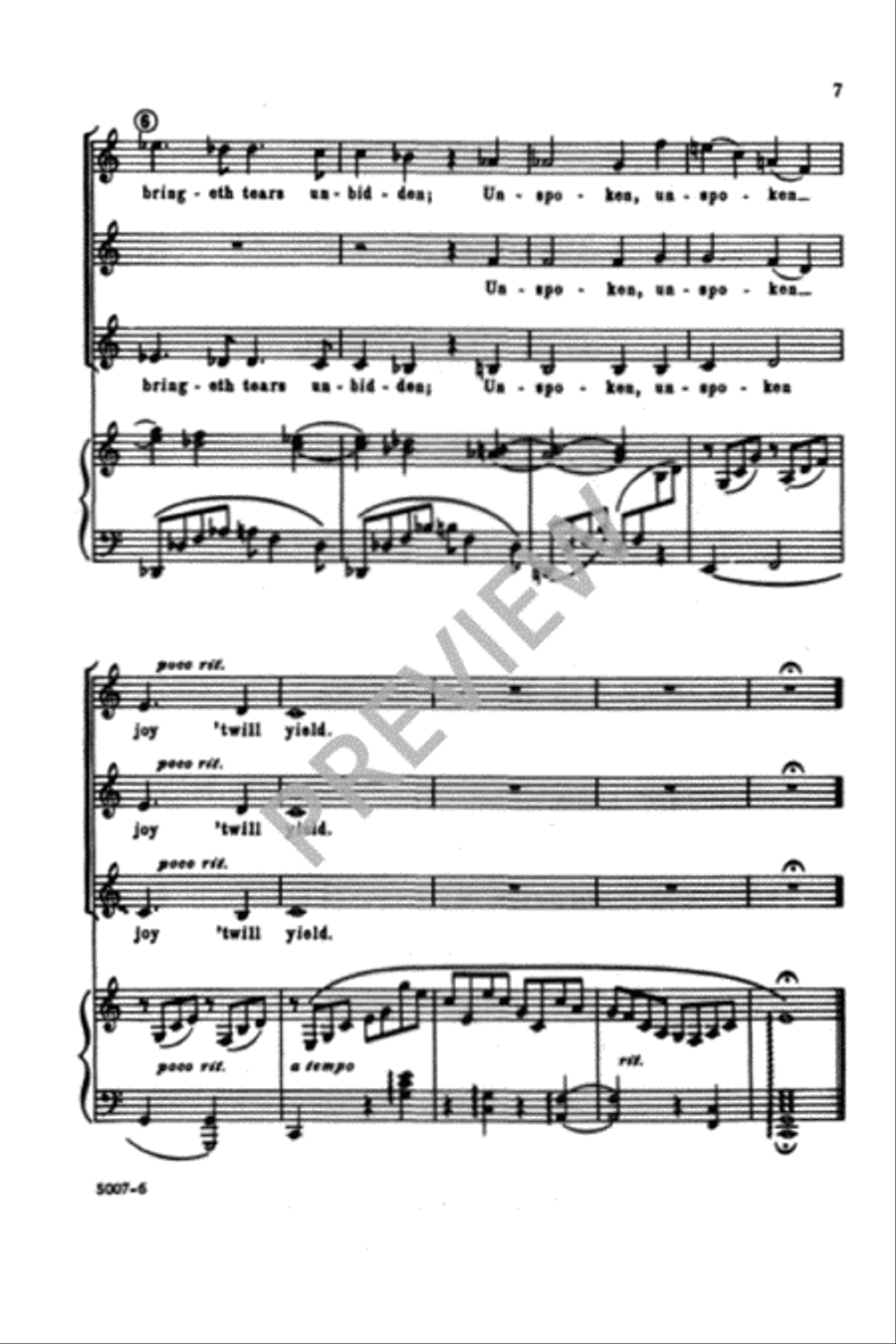 A Thought Like Music SSA scores gallery preview page 8