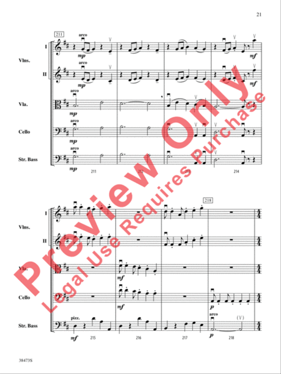 Lonestar Variations String Orchestra scores gallery preview page 22