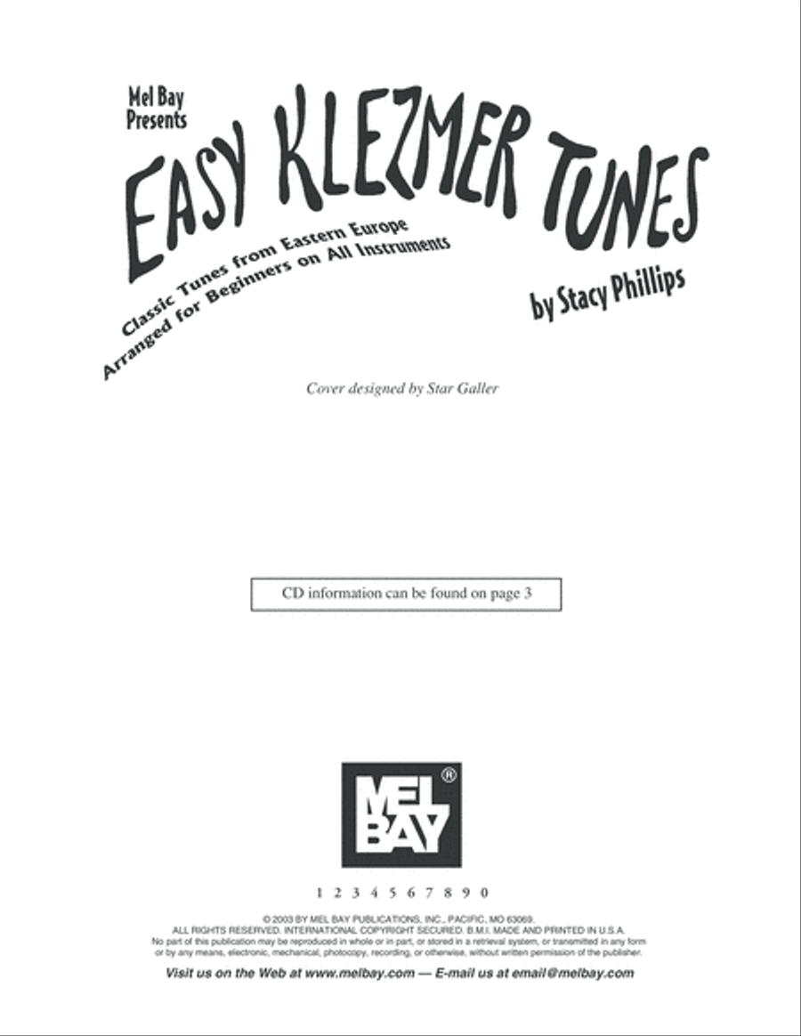 Easy Klezmer Tunes Violin Solo scores gallery preview page 3