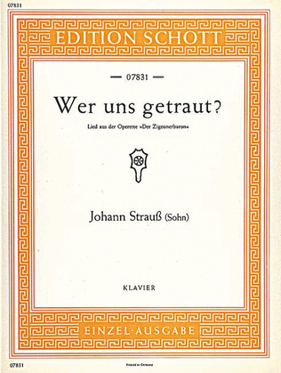 Book cover for Wer uns getraut?