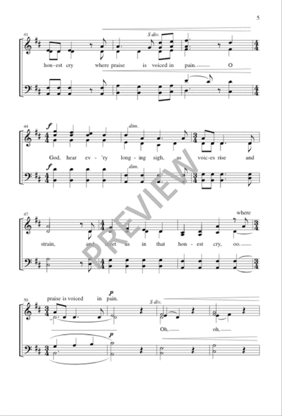 What Comfort Can Our Worship Bring 4-Part scores gallery preview page 5