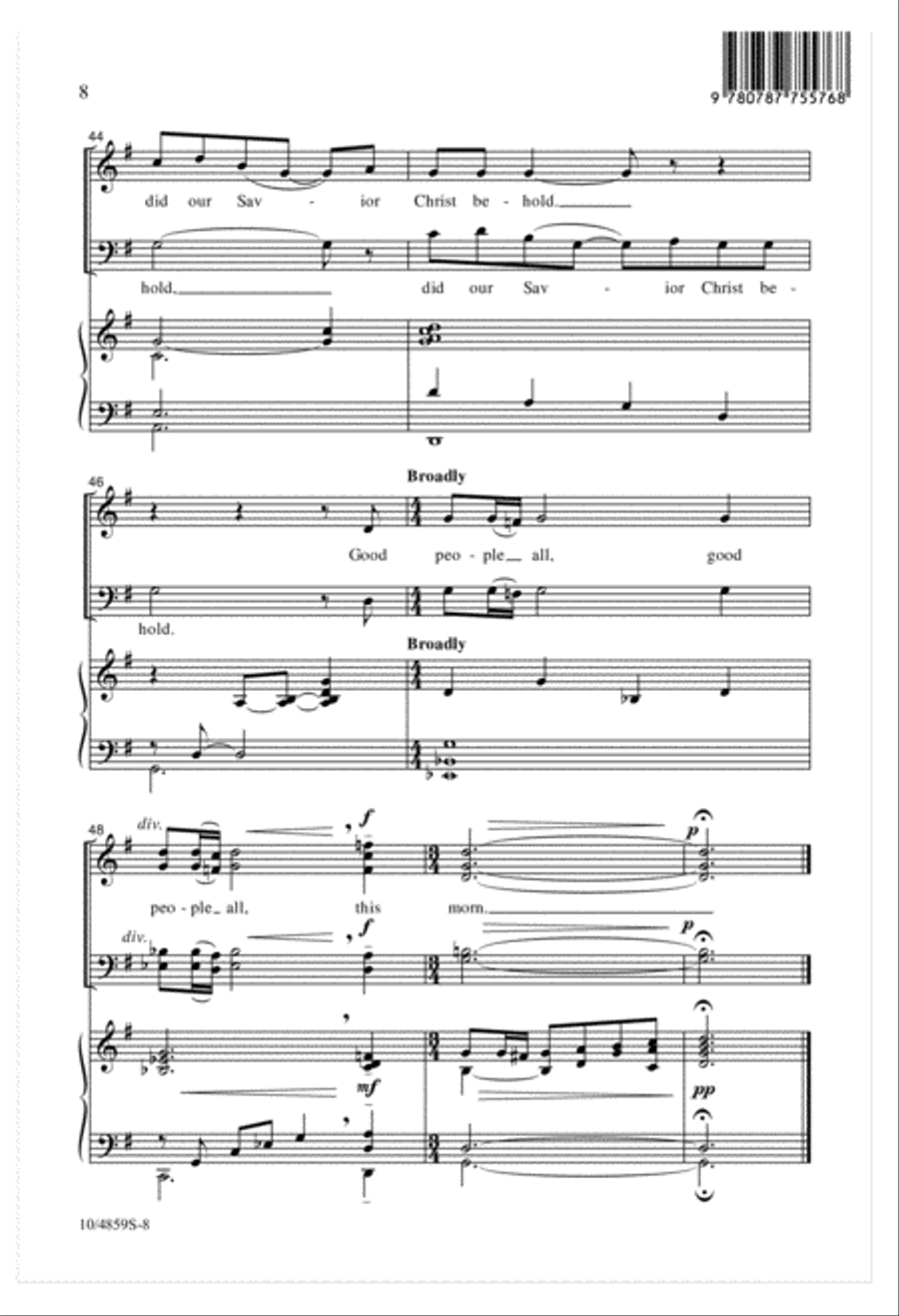 The Wexford Carol The Wexford Carol 4-Part scores gallery preview page 8