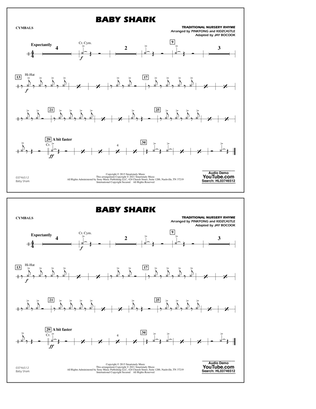 Baby Shark (arr. Jay Bocook) - Cymbals