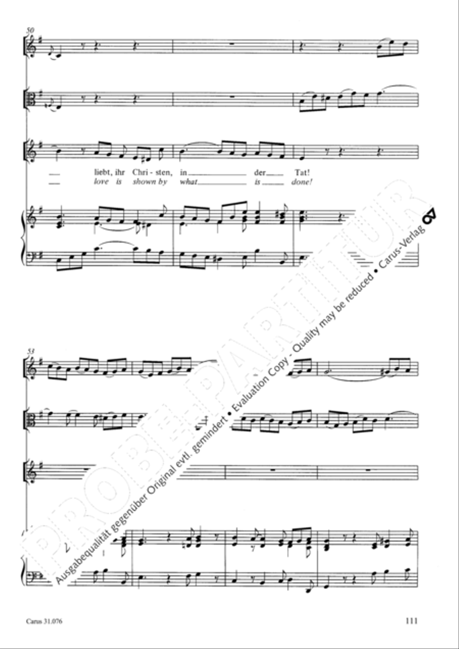 The heavens are telling the Father's glory (Die Himmel erzahlen die Ehre Gottes) 4-Part scores gallery preview page 112