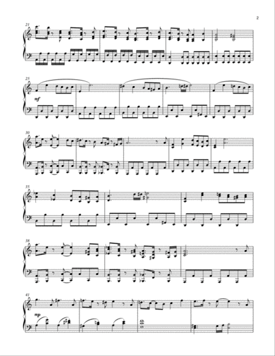 Attack of the Killer Queen (DELTARUNE Chapter 2 - Piano Sheet Music) Easy Piano scores gallery preview page 3