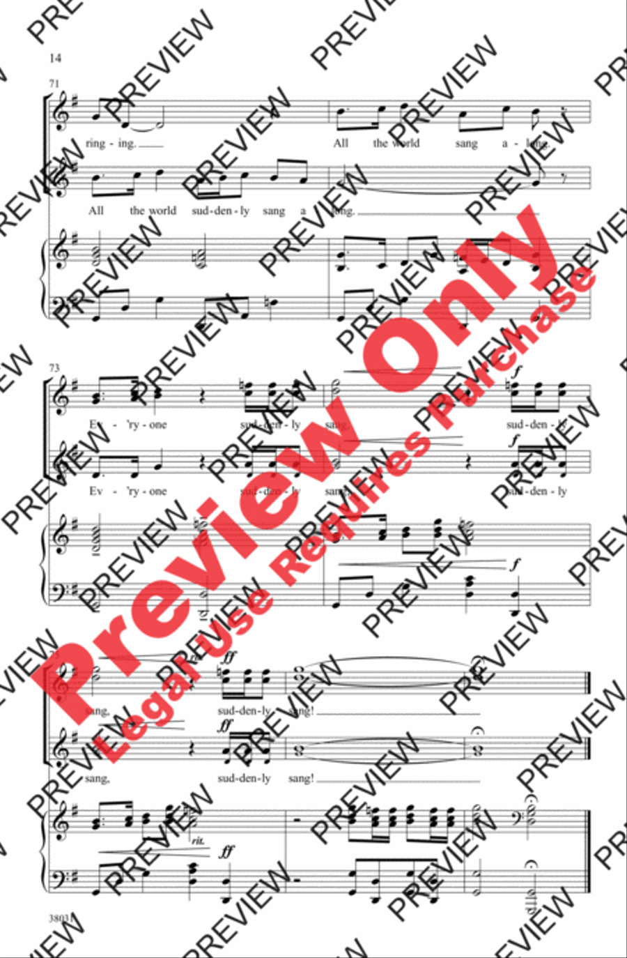 Everyone Sang Women's Choir scores gallery preview page 14